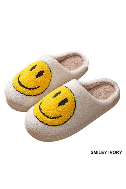 Smiley ivory slippers 12 nov