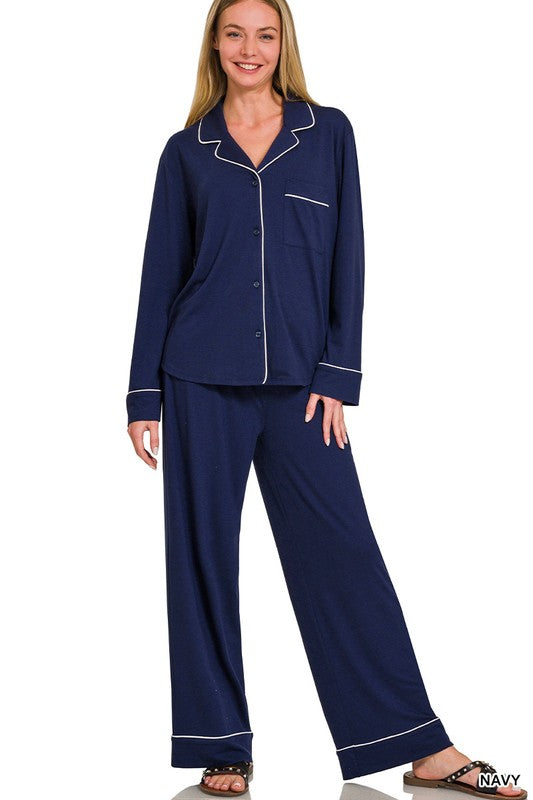 Navy pijama pants set 12 nov