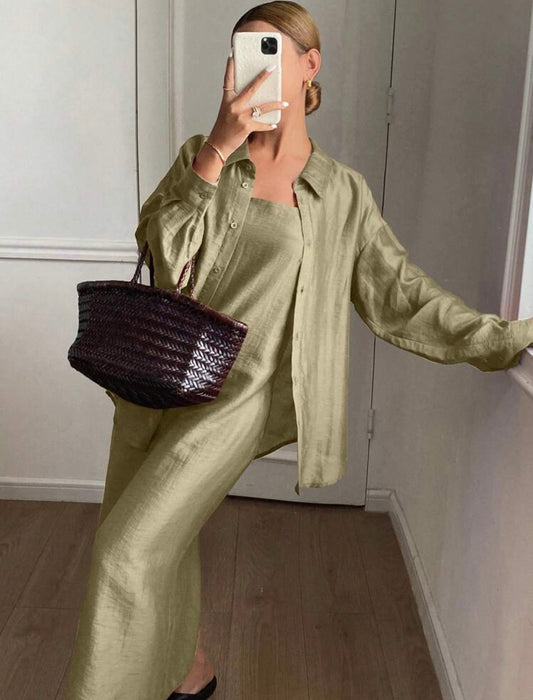 Matcha dress & shirt set 18 mayo