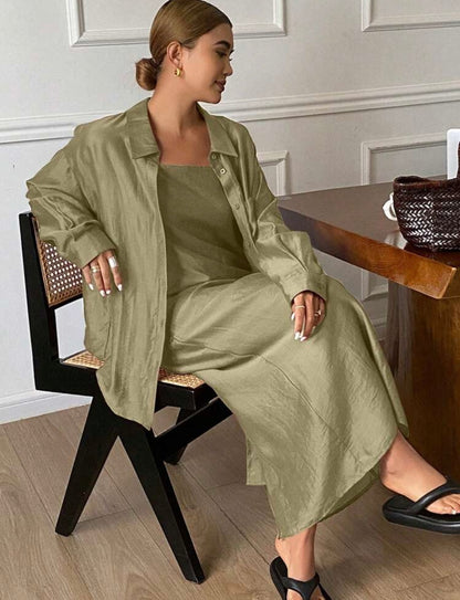 Matcha dress & shirt set 18 mayo