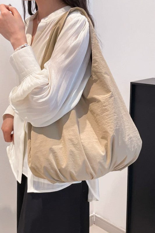 Minimalist drapped shoulder bag 12 nov
