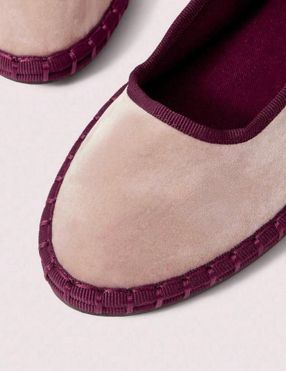 Blush & Burgundy flats