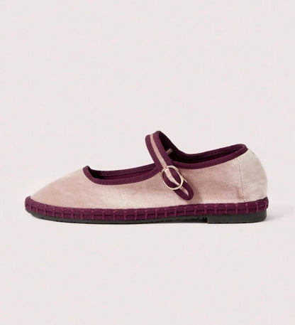 Blush & Burgundy flats