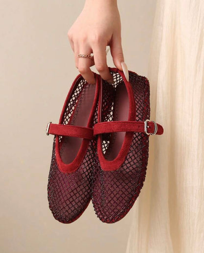 Milán red Flats DT