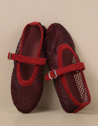 Milán red Flats DT