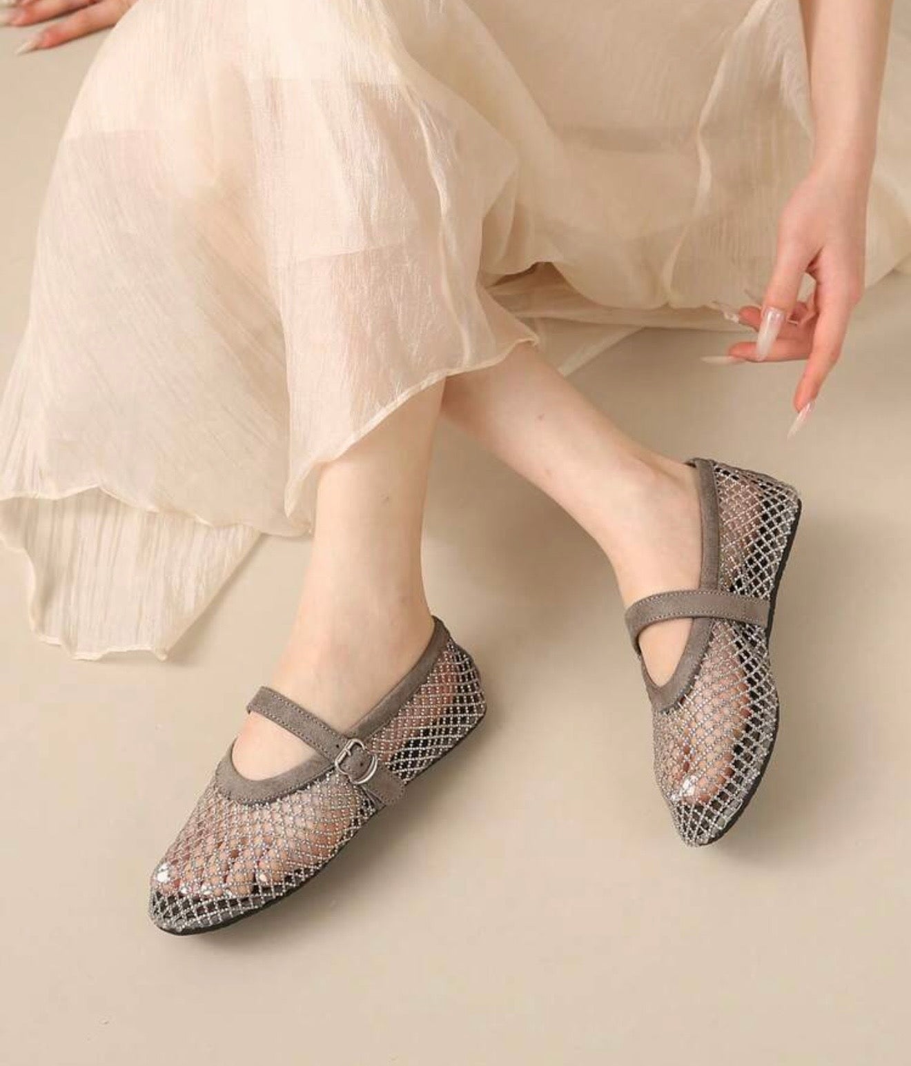 Milán grey  Flats DT
