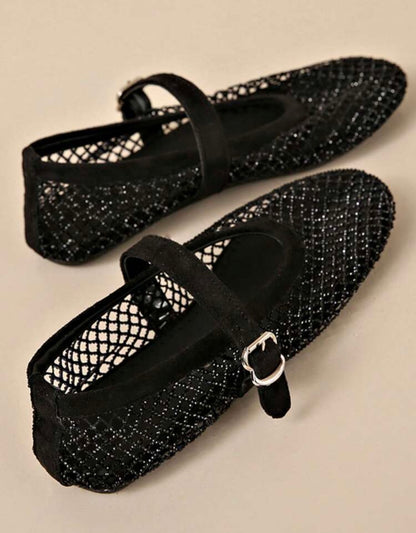 Black Milán Flats DT