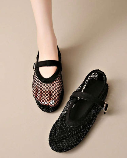 Black Milán Flats DT