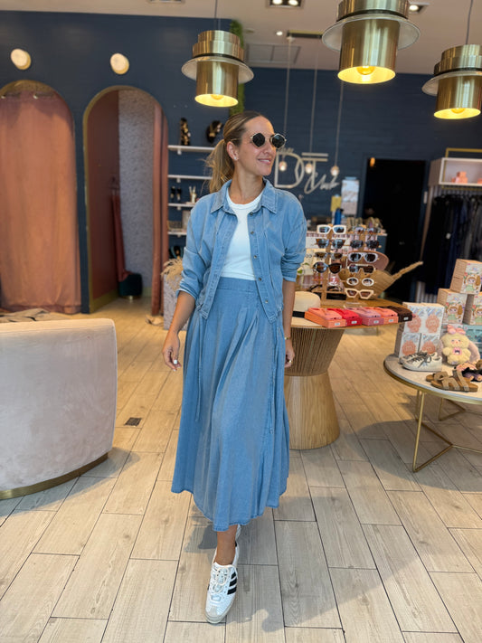 Daniela’s Denim skirt set