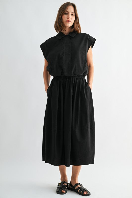 Black Vest skirt set 26 enero