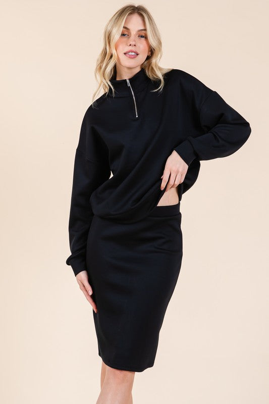 Black Tzniut skirt set de viaje 26 enero