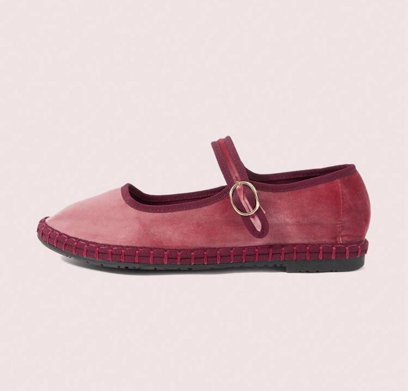 Pink & Burgundy flats