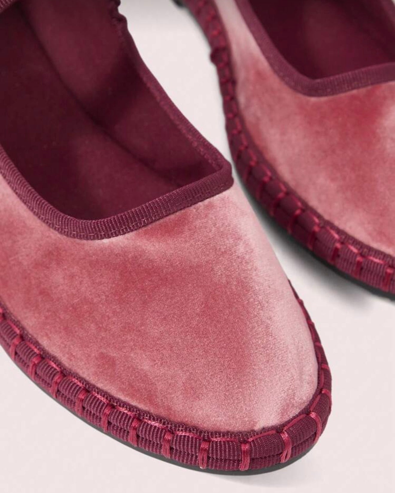 Pink & Burgundy flats