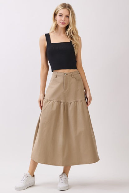 Taupe Raquel's skirt 5 dic