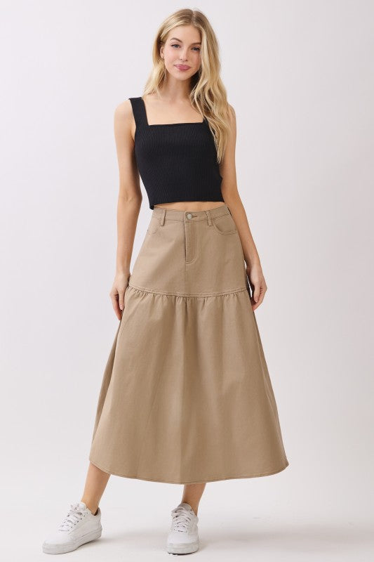 Taupe Raquel's skirt 5 dic