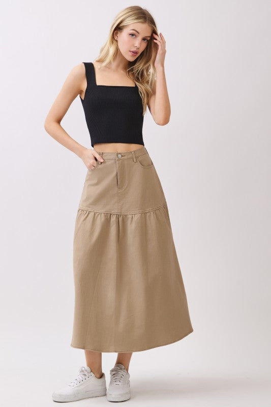 Taupe Raquel's skirt 5 dic