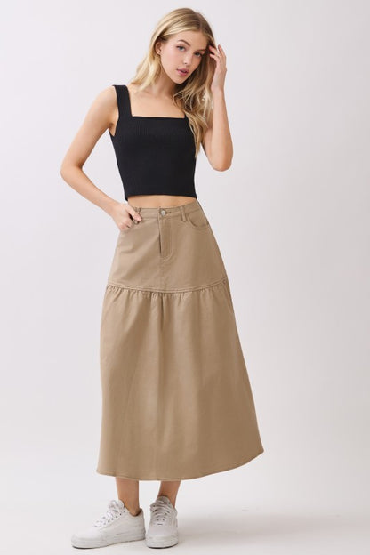 Taupe Raquel's skirt 5 dic