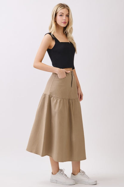 Taupe Raquel's skirt 5 dic
