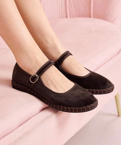 Brown aesthetic DT Flats