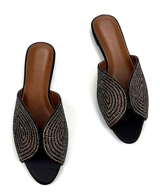 Black GG Mules