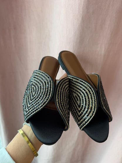 Black GG Mules