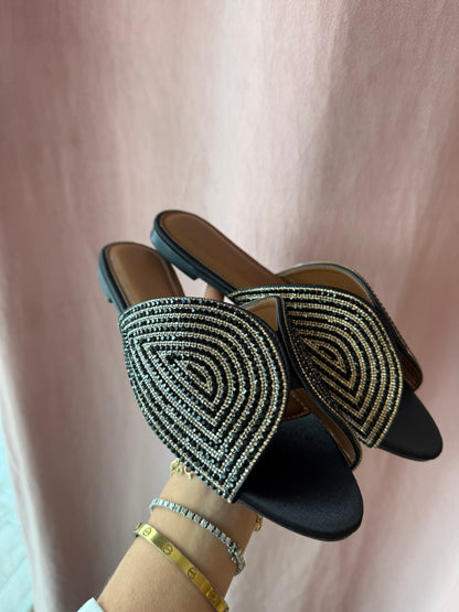 Black GG Mules
