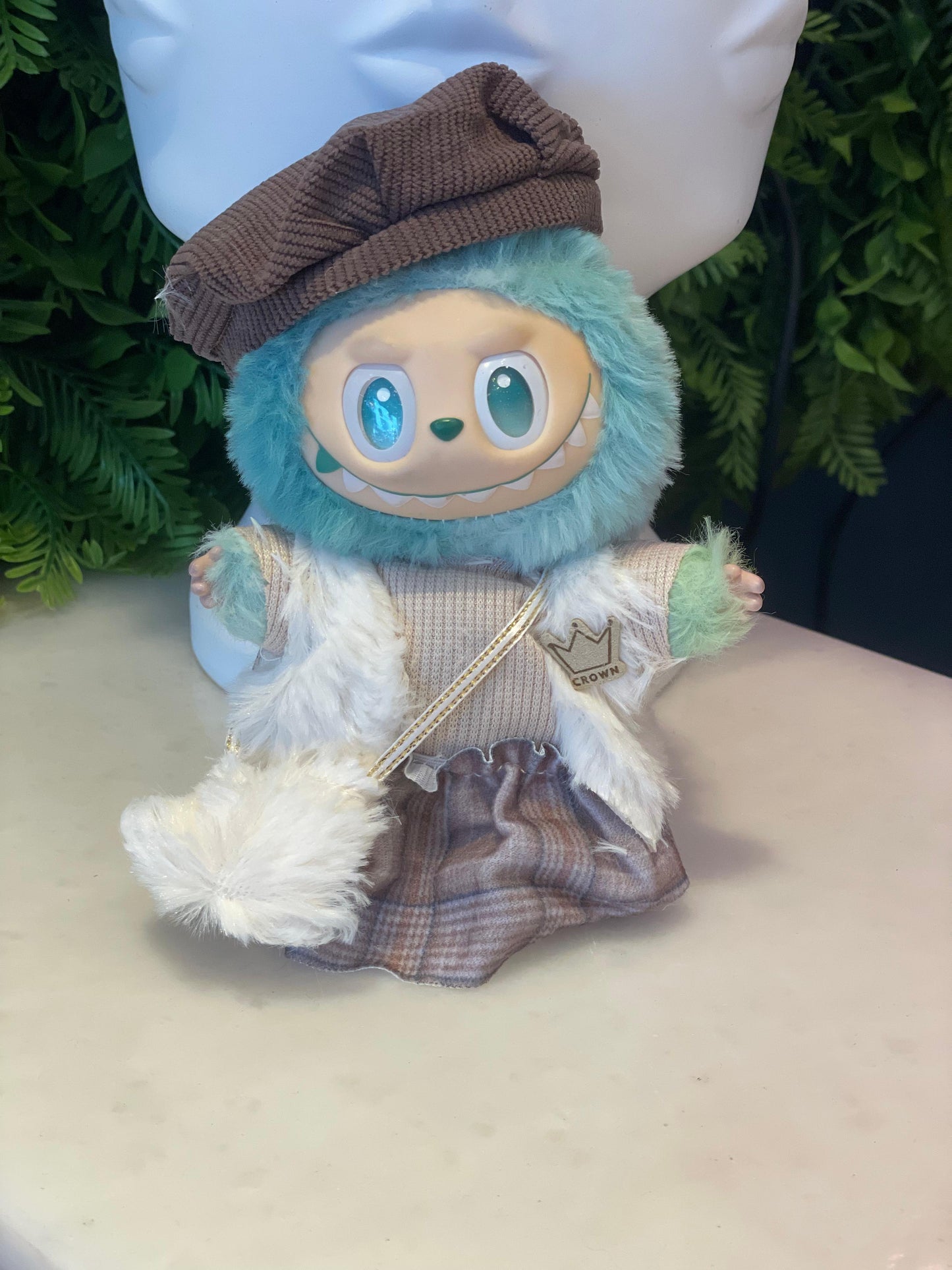 Mockha plaid set for Labubu