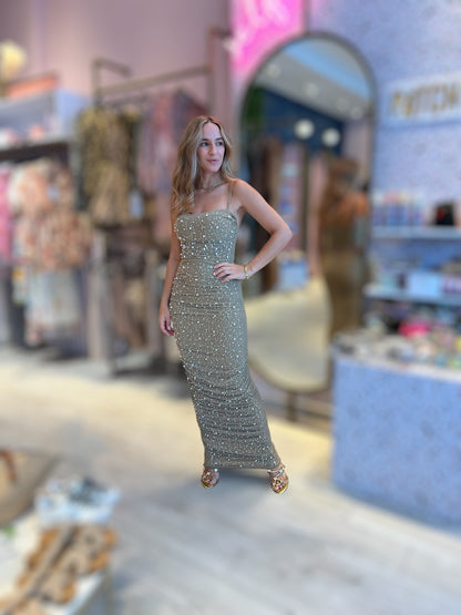 Nude & sparkling dress