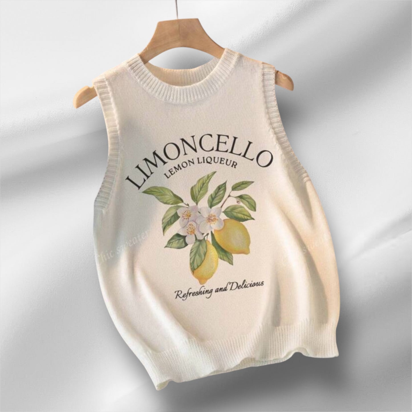 Limoncello knitted top 20 abril