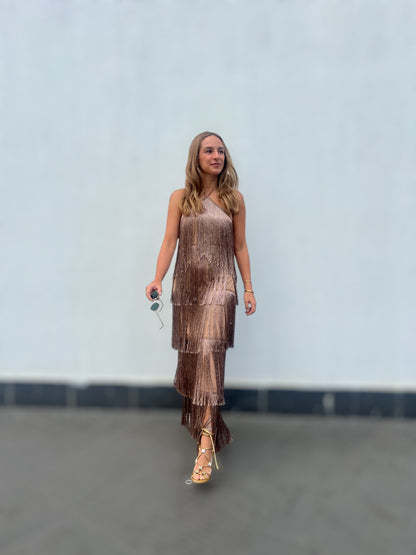 Bronze Gia’s Fringed Dress