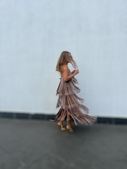 Bronze Gia’s Fringed Dress