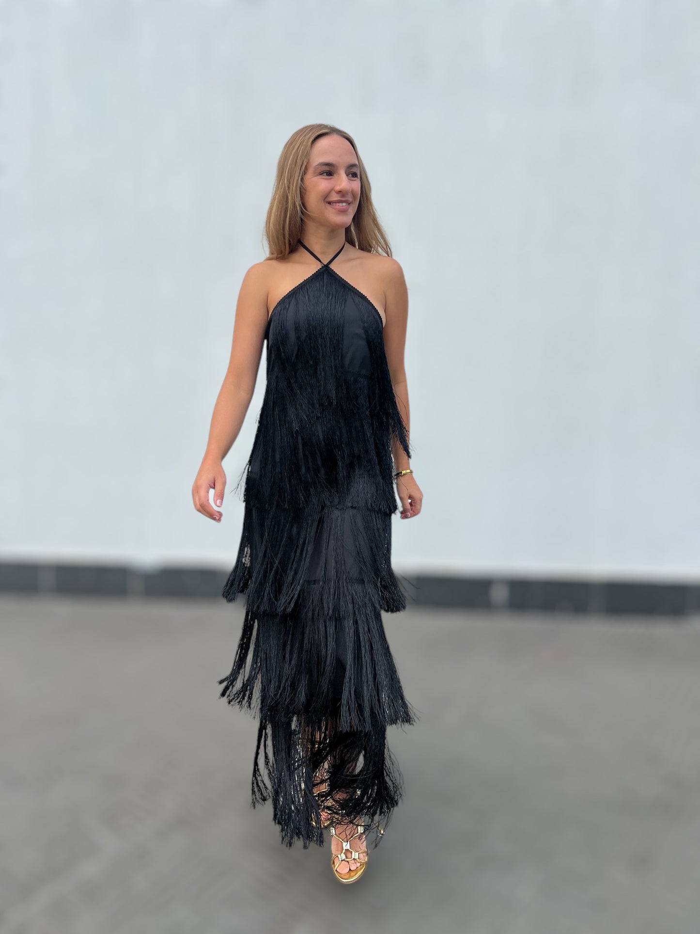 Black Gia’s Fringed Dress