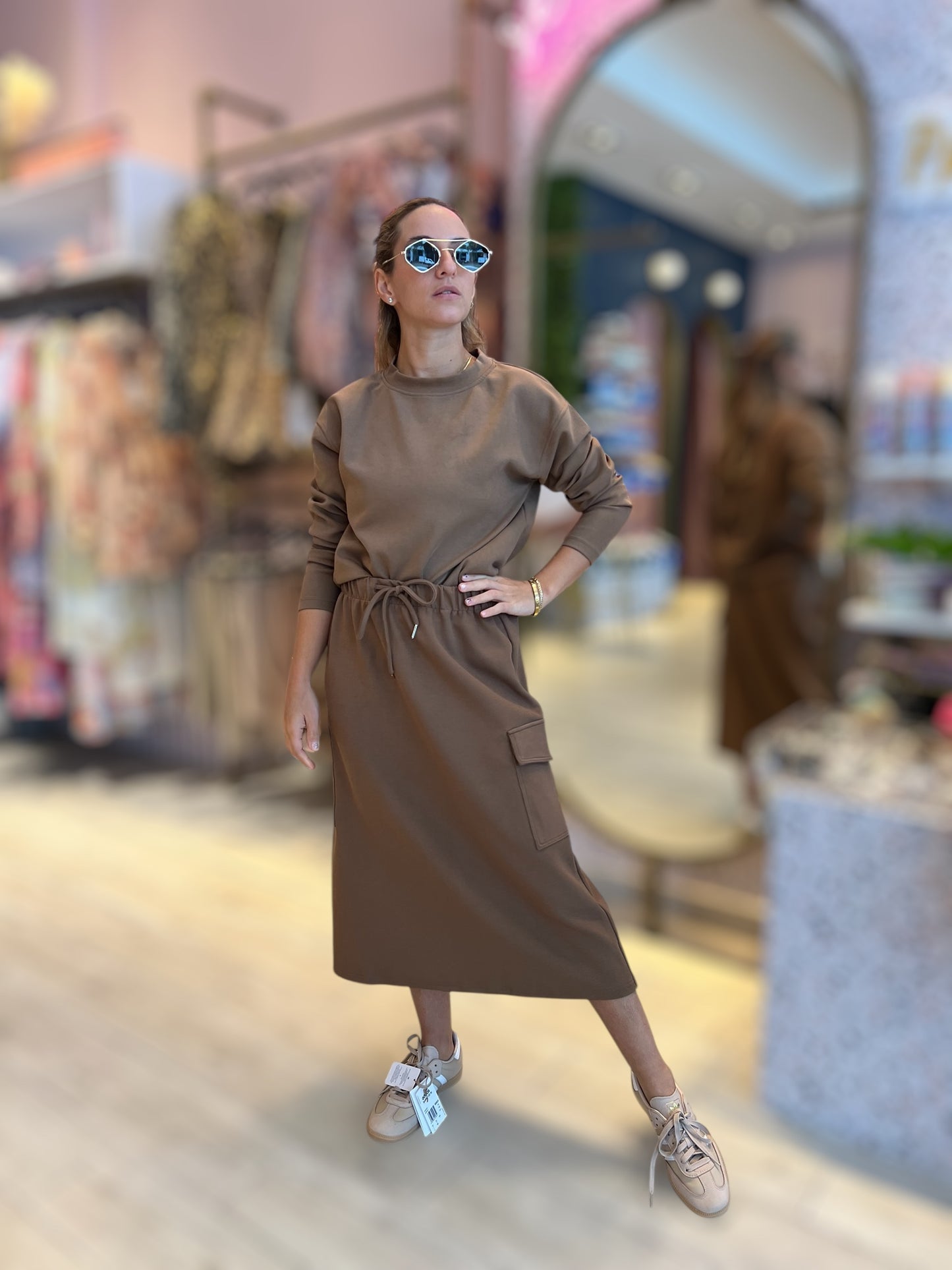 Daniela’s Coffee loungewear skirt set