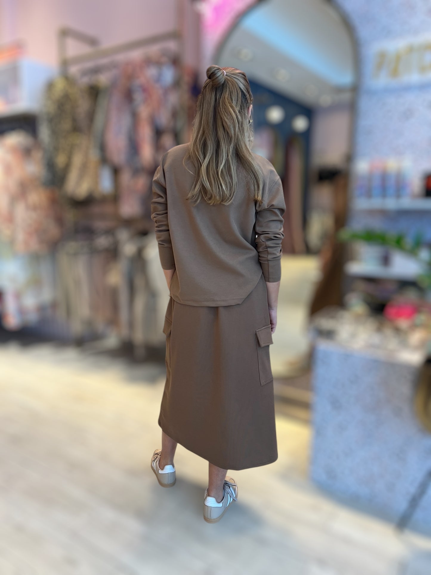 Daniela’s Coffee loungewear skirt set