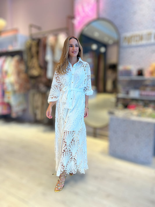 White eyelet Dress