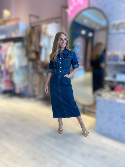 Denim midi Dress