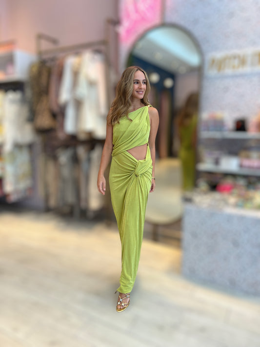 Kiwi boa Dress