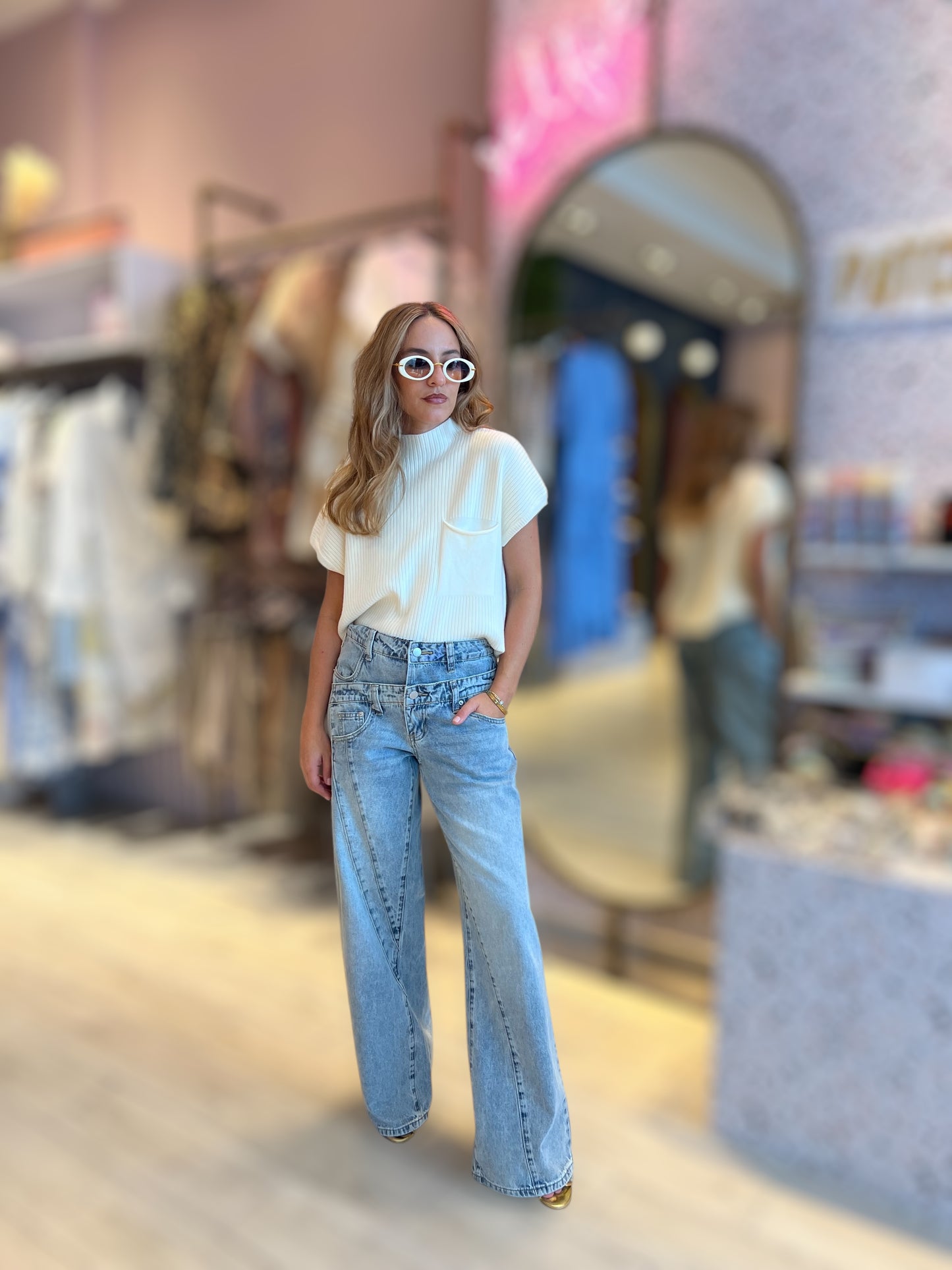 Ivory Knitted top