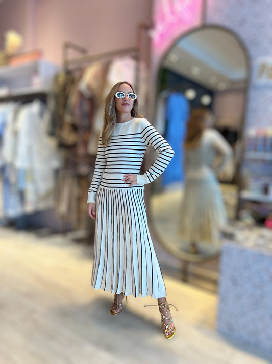 Knitted striped dress