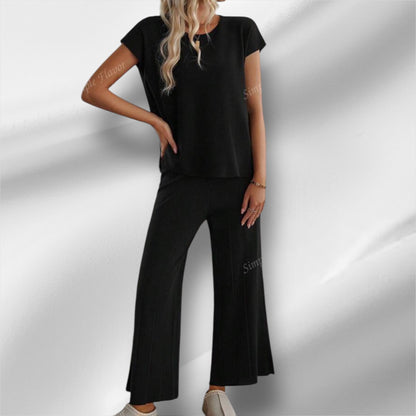 Black Knitted loungewear set 12 mayo