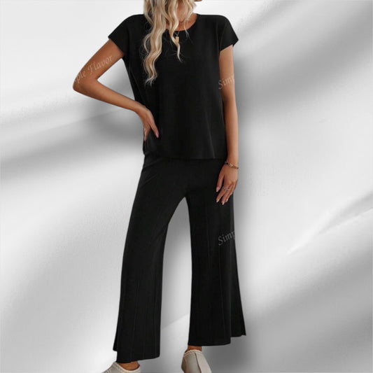 Black Knitted loungewear set 12 mayo