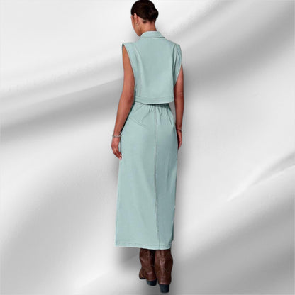 Light Blue stiched set 10 mayo