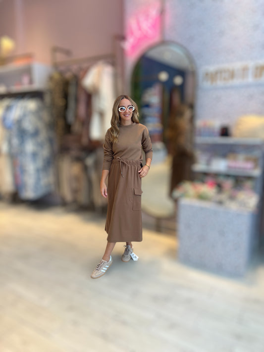 Daniela’s Coffee loungewear skirt set