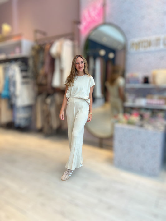 Nude Knitted  loungewear set