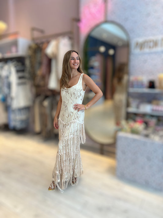 Bella luxury Fringed Dress