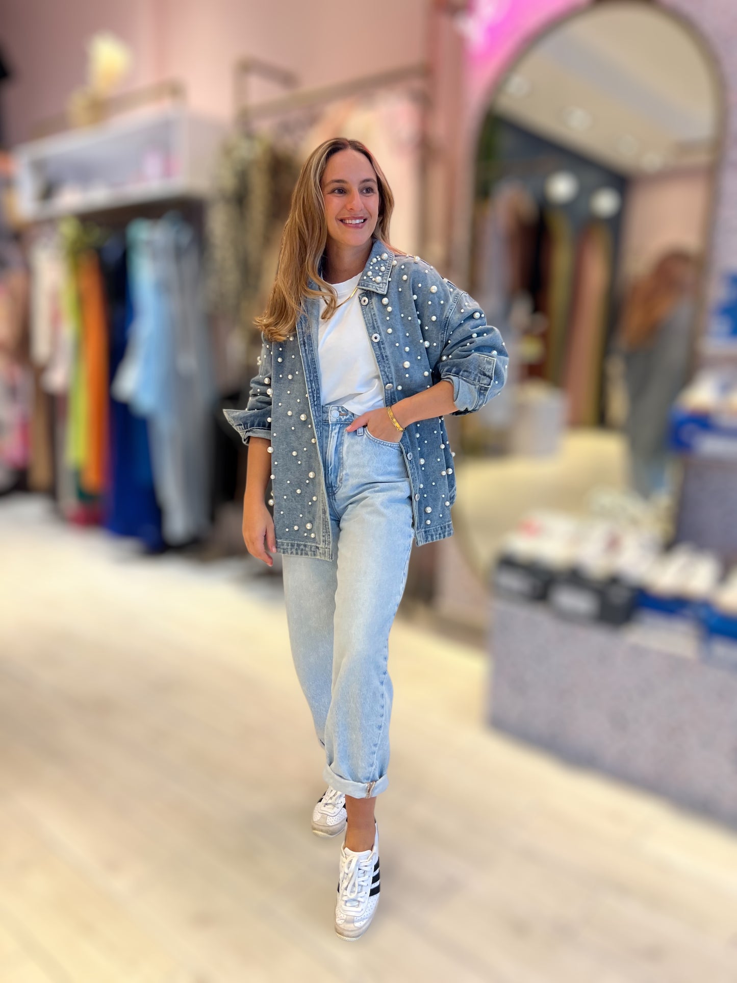 Denim pearl shirt