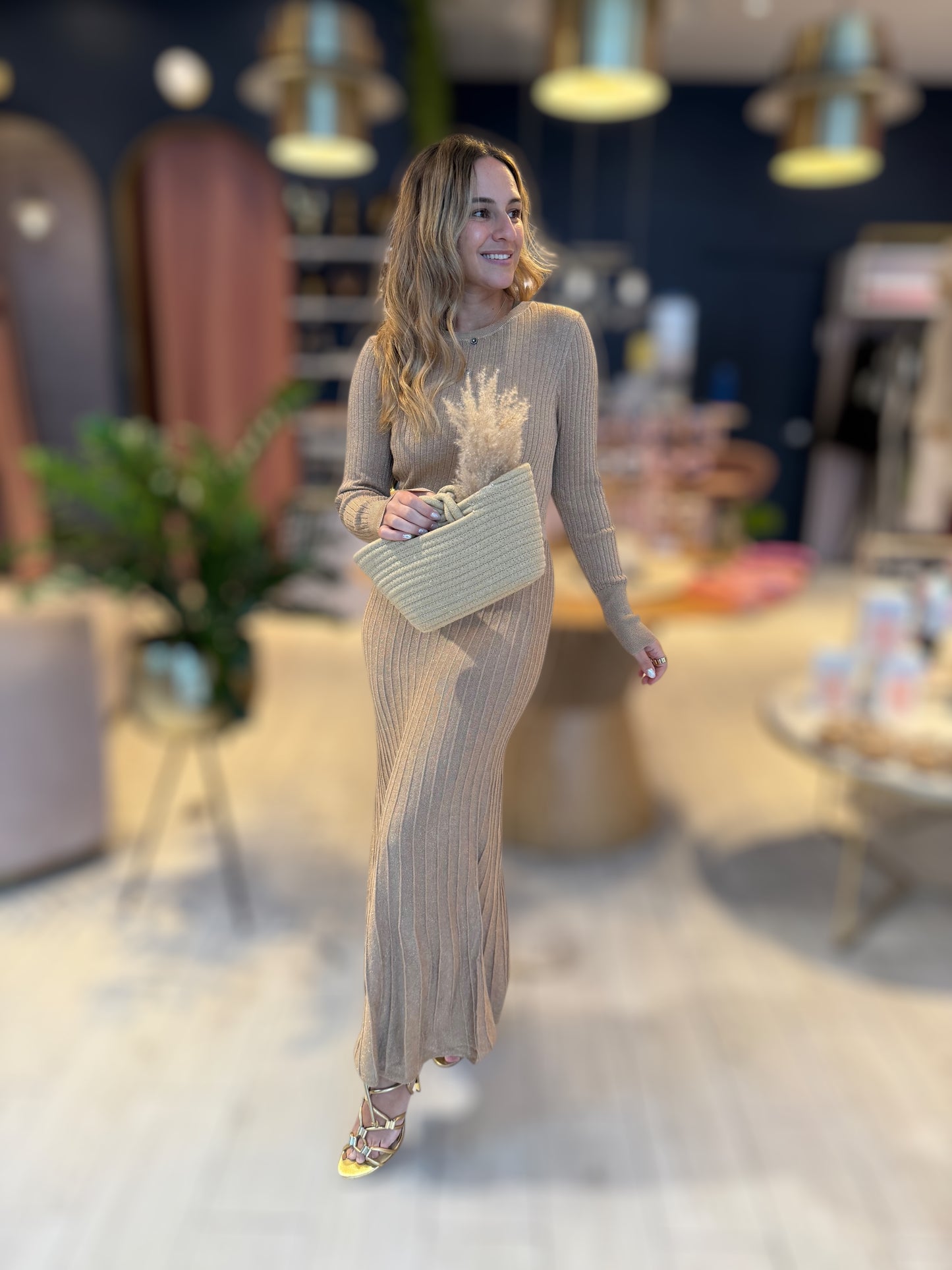 Nude Knitted Dress