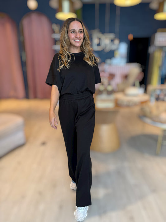 Black pant set de viaje