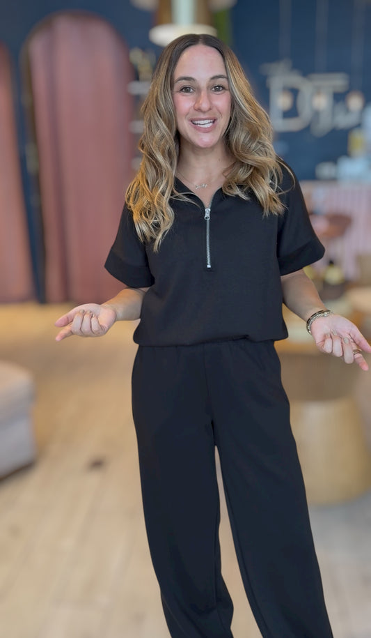 Black zipper set de viaje