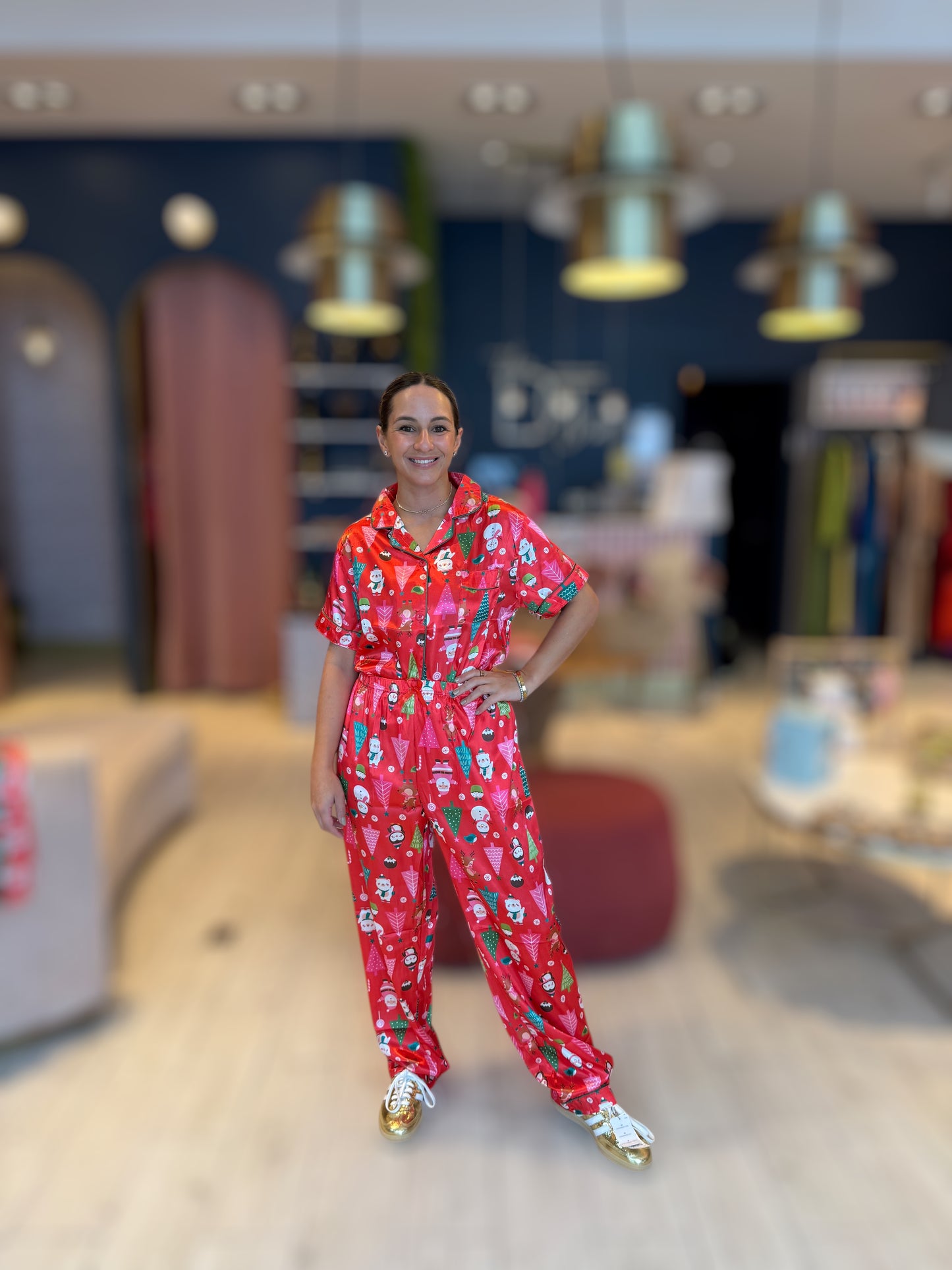 Christmas pijama Pink Tree